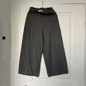 Gray Wide-Leg Culottes